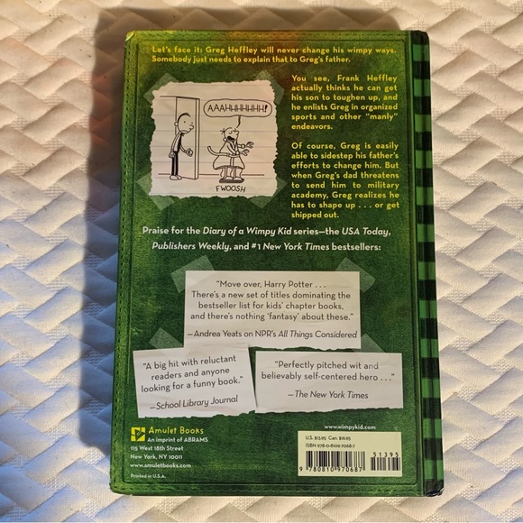 DIARY of a Wimpy Kid THE LAST STRAW The #1 New York Times Bestseller Jeff Kinney - Picture 3 of 3